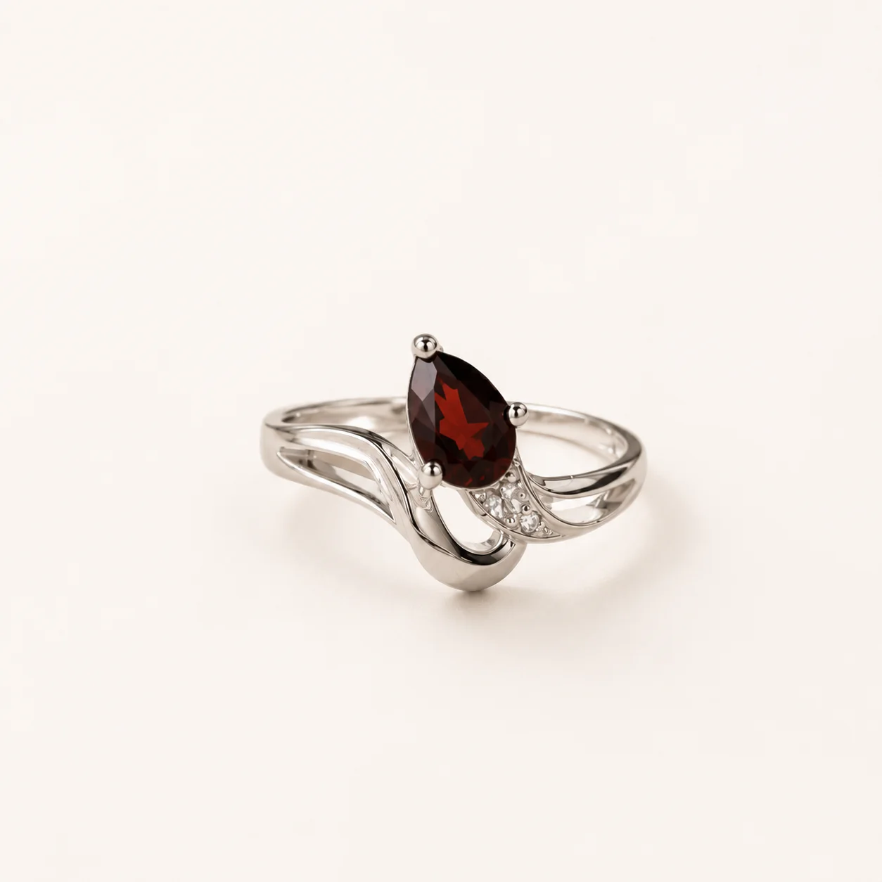 Scarlet Whisper Garnet Ring - Image 4