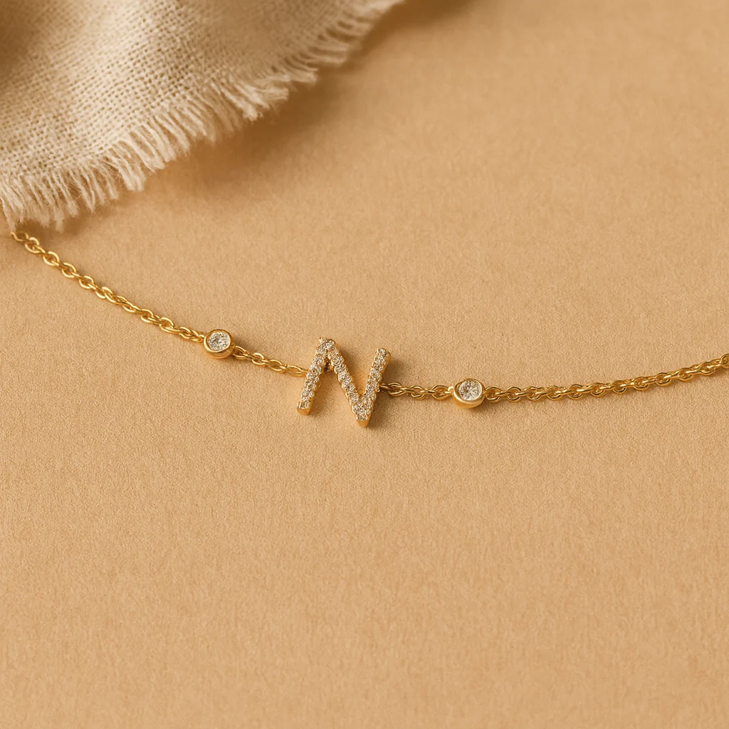 Single Letter Bracelet - Image 2