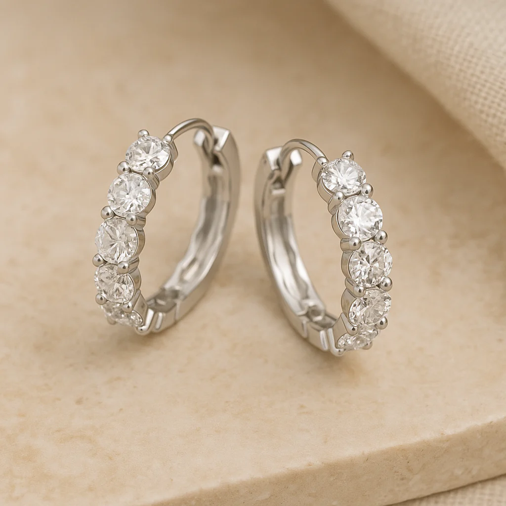 Small Round Hoop Earring - Image 2