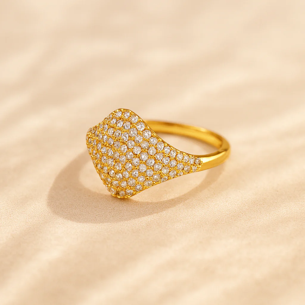 Soft Pink Signet Ring - Image 2