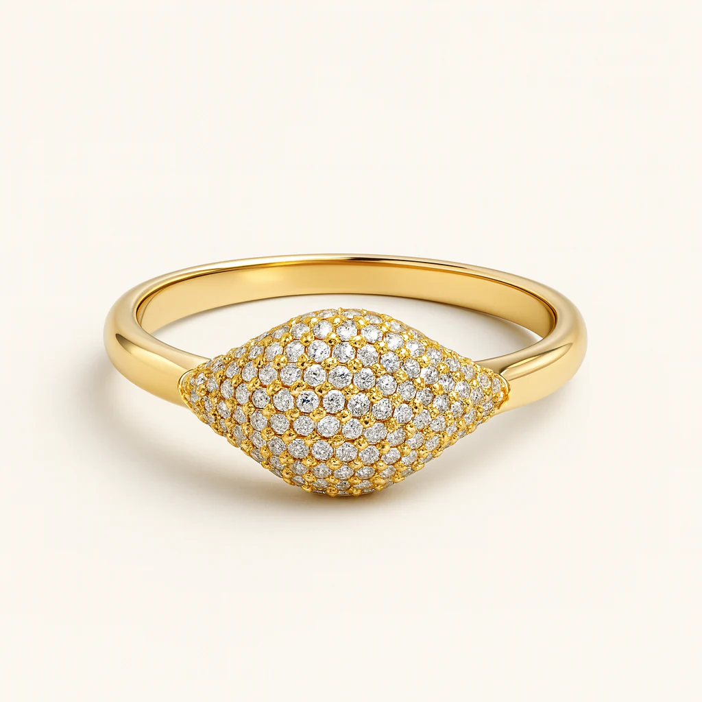Soft Pink Signet Ring - Image 5