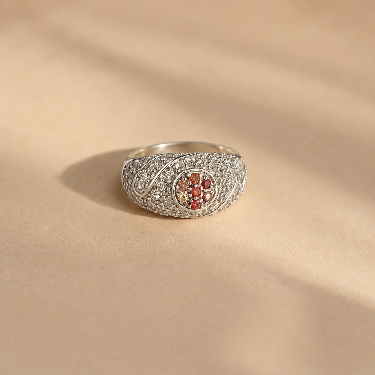 Solar Orbit Orange CZ Ring - Image 2