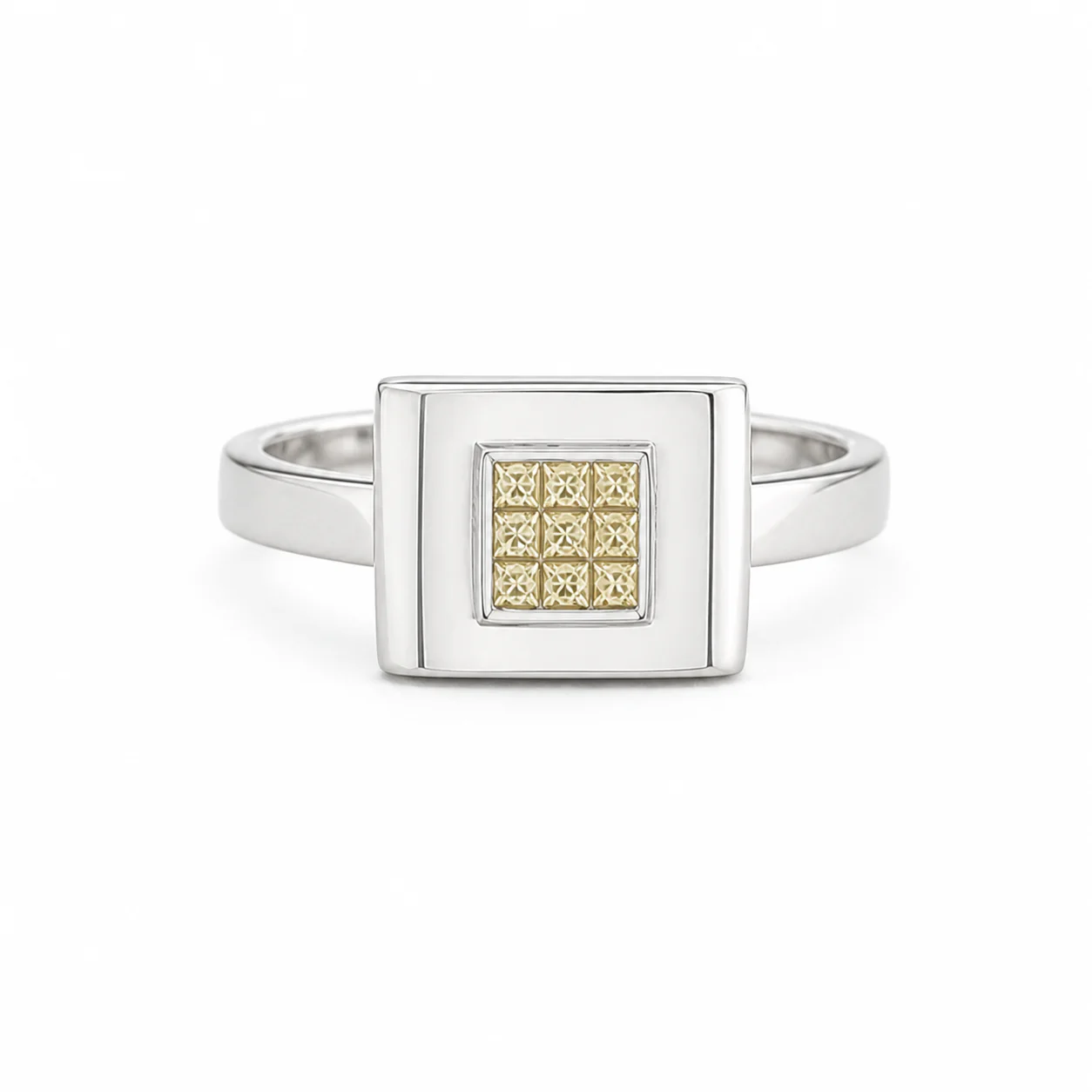 Solene Square Halo Ring - Image 4