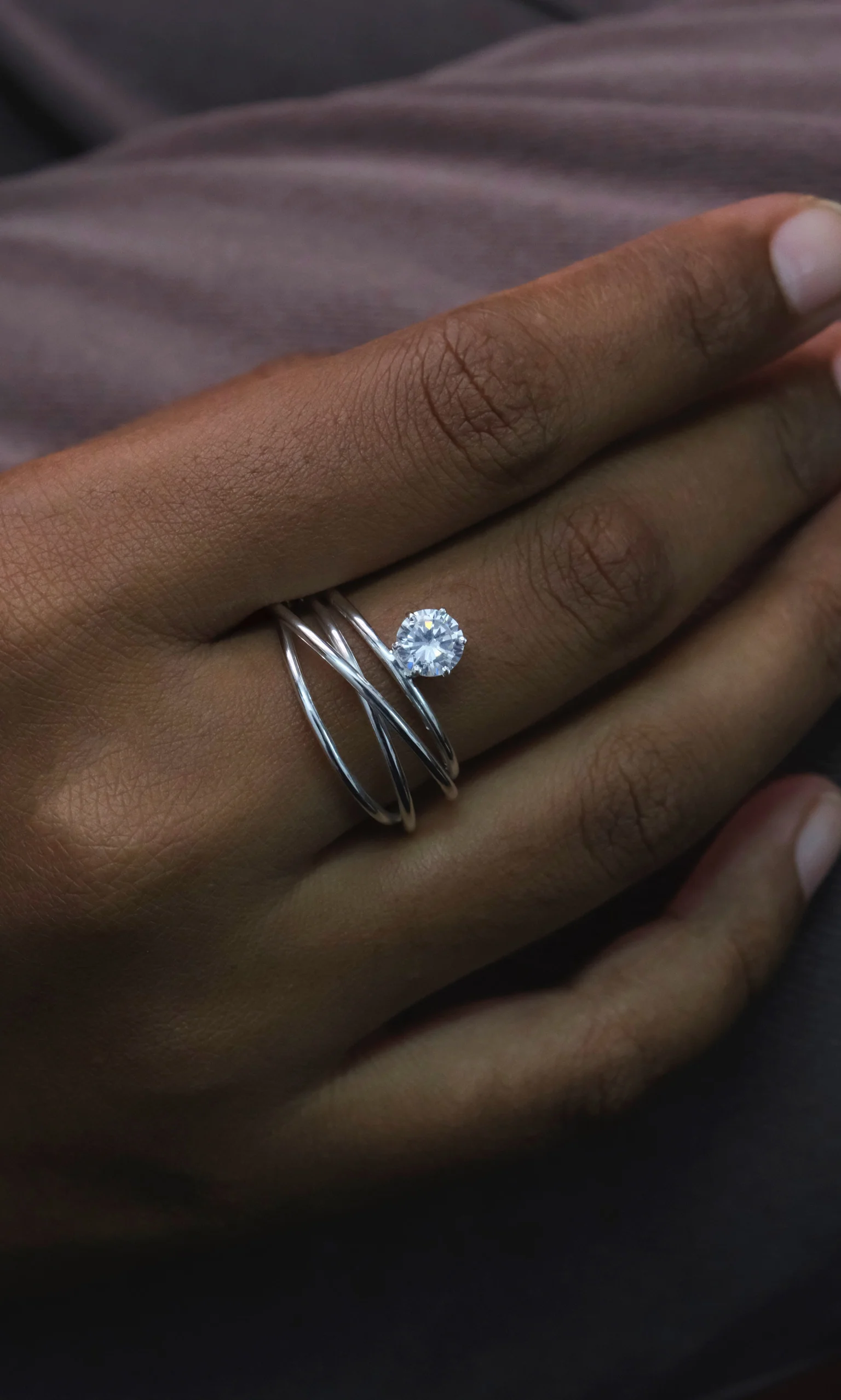 Spiral Diamond Ring - Image 3