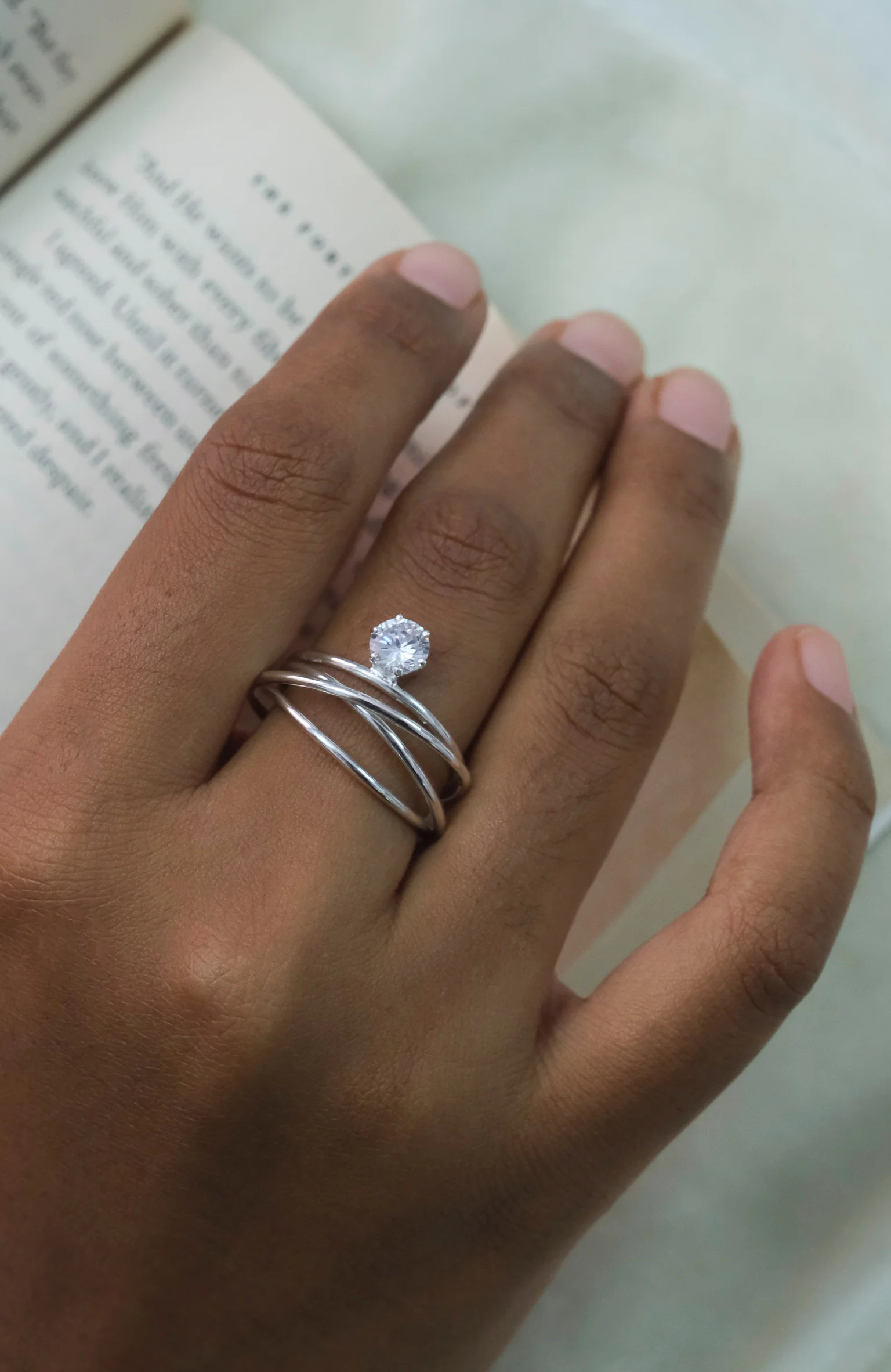 Spiral Diamond Ring - Image 4