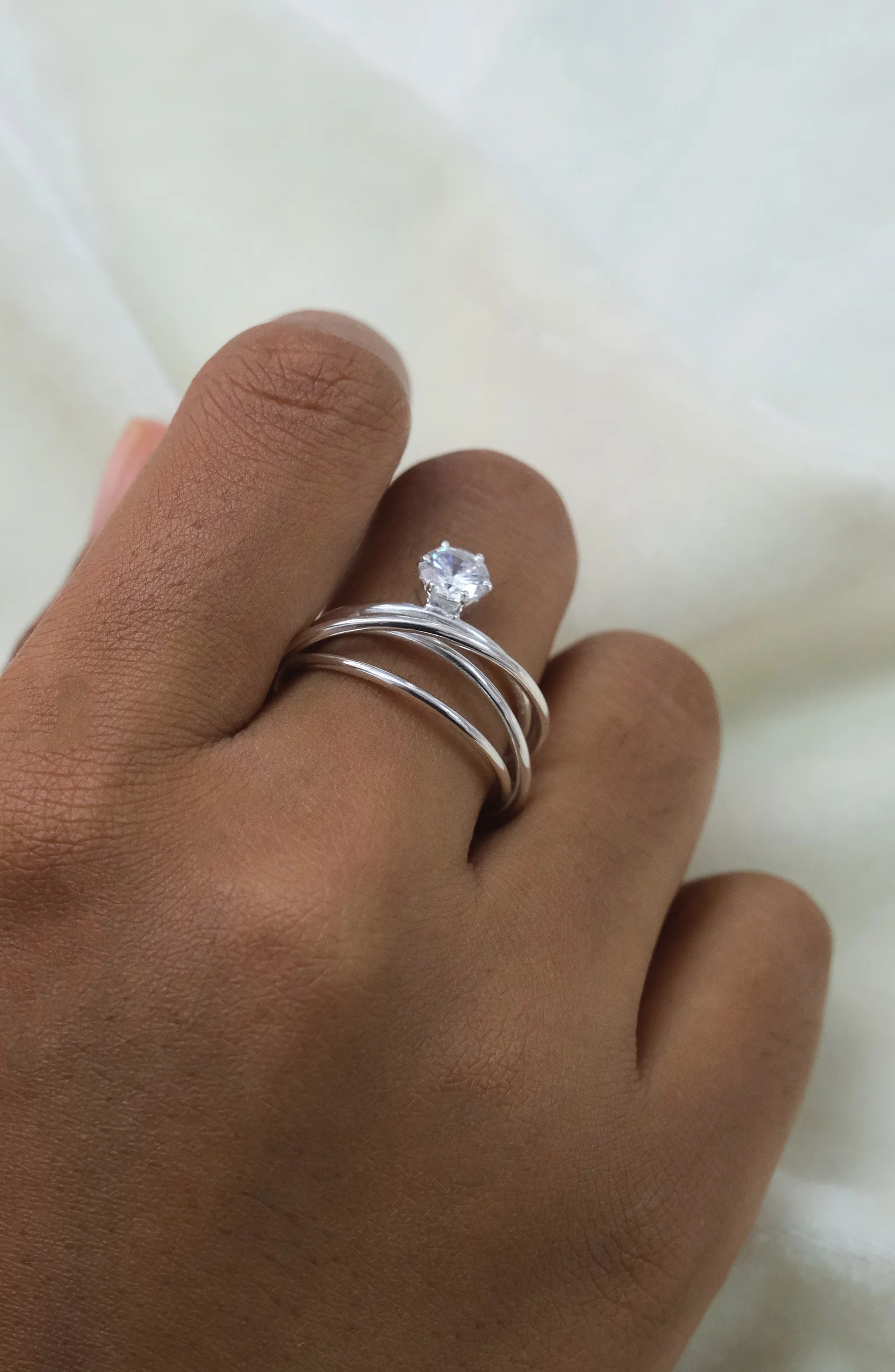 Spiral Diamond Ring - Image 5