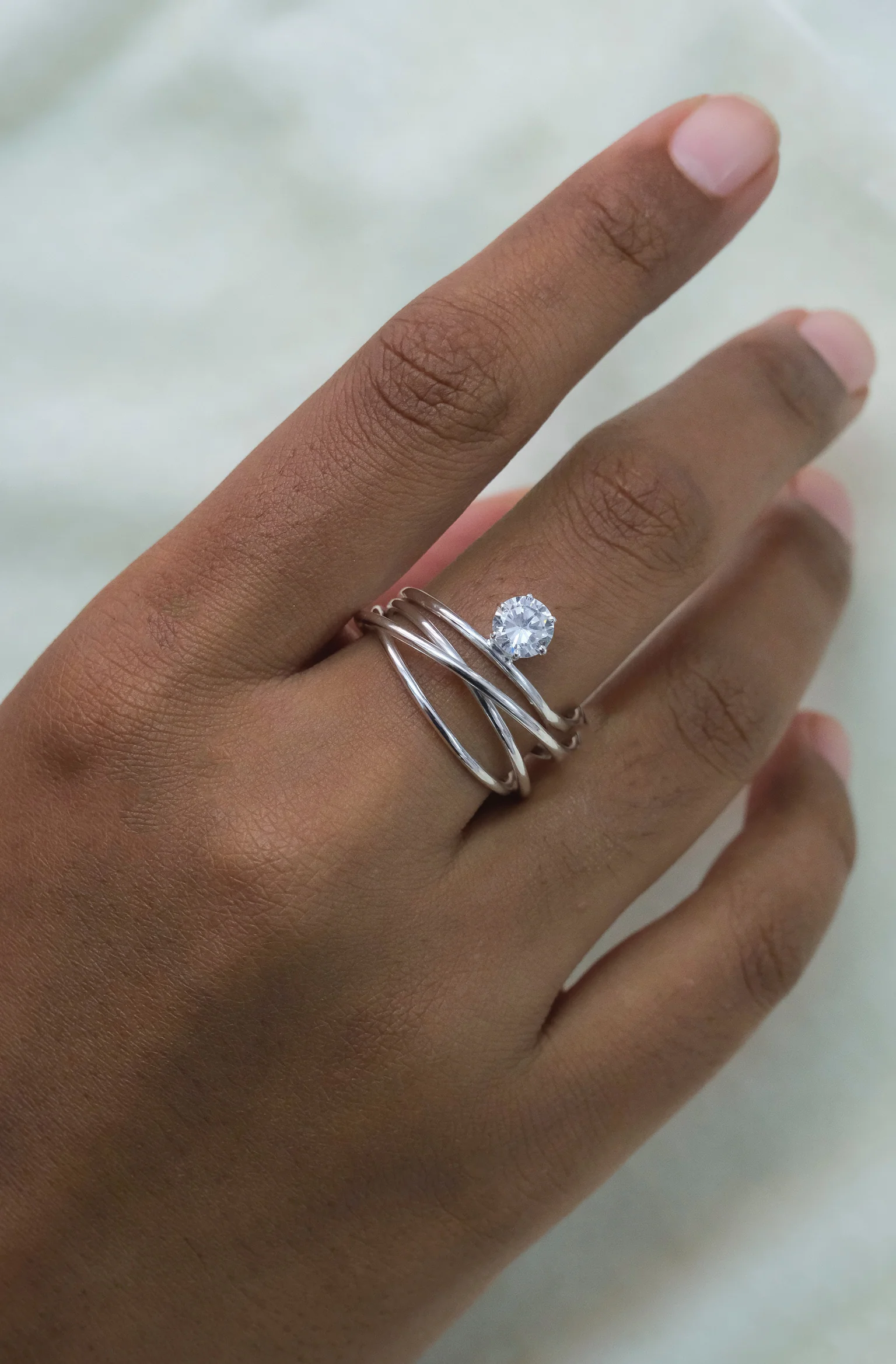 Spiral Diamond Ring - Image 6