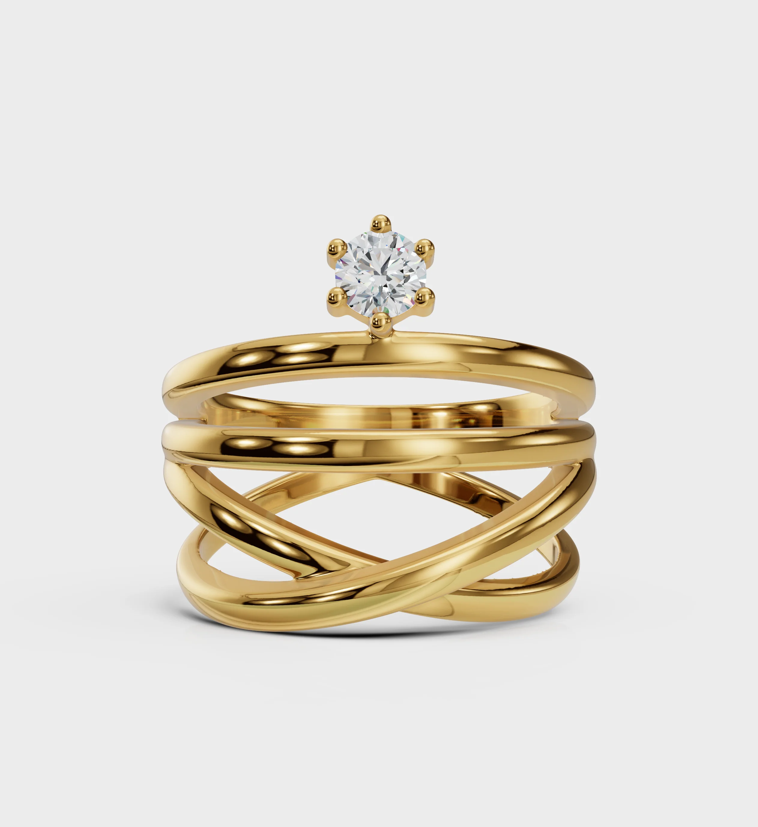 Spiral Diamond Ring - Image 7