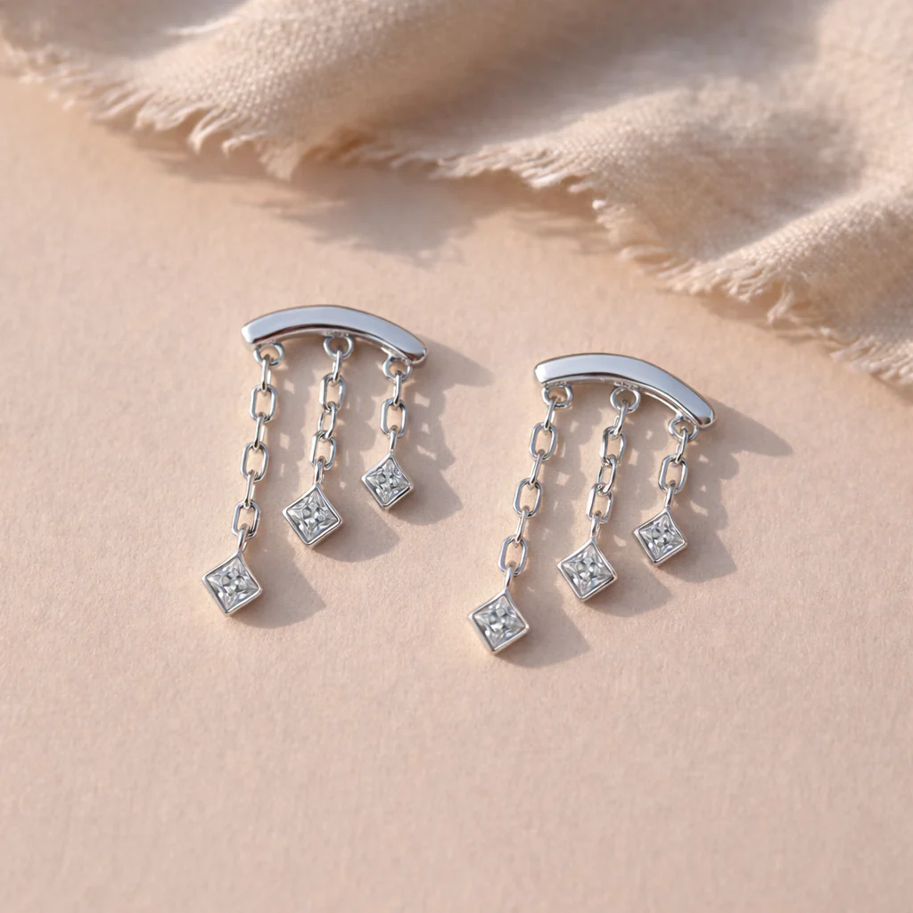 Square Hanging Studs - Image 2