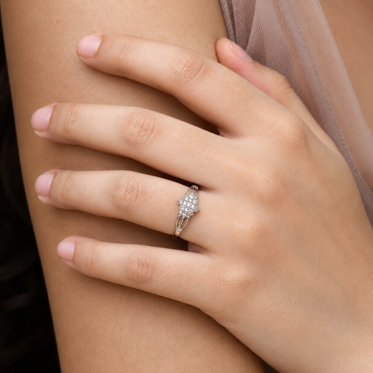 Starlight Cluster CZ Ring - Image 4