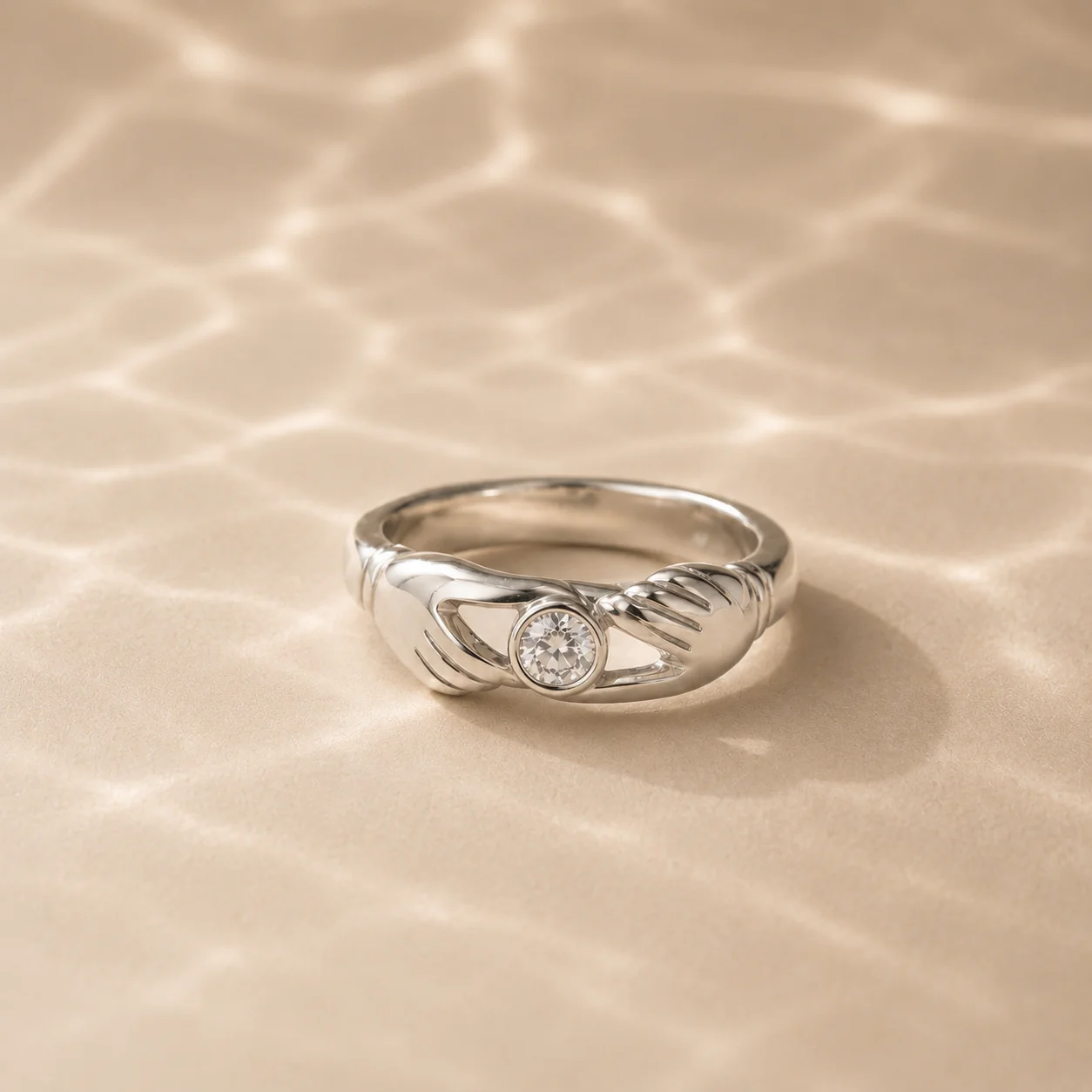 Sterling Silver Claddagh Inspired Ring - Image 3