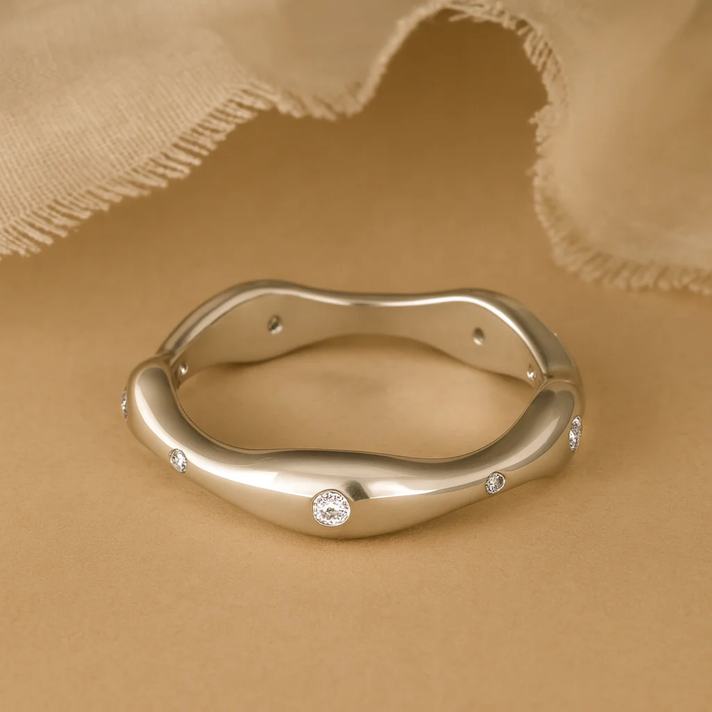 Studded Wave Ring - Image 3