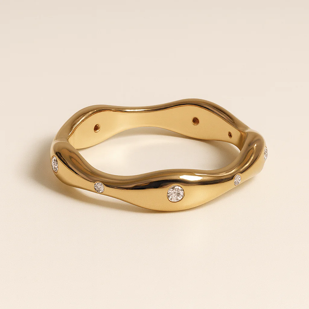 Studded Wave Ring - Image 4