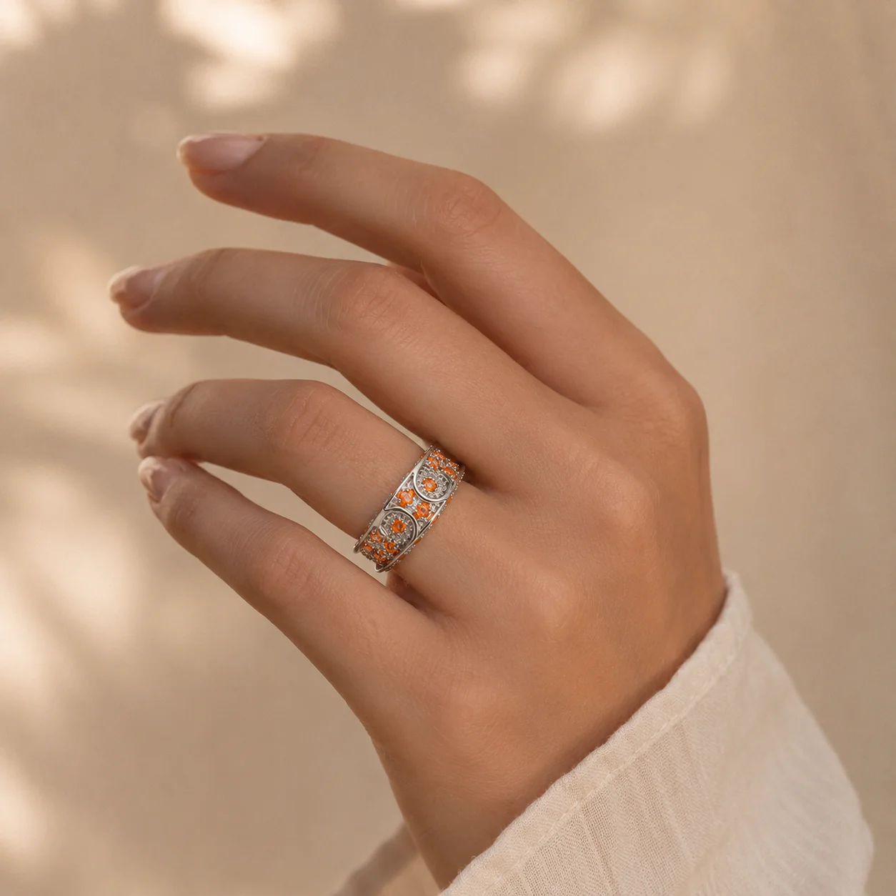 Sunburst Eternity Ring - Image 4