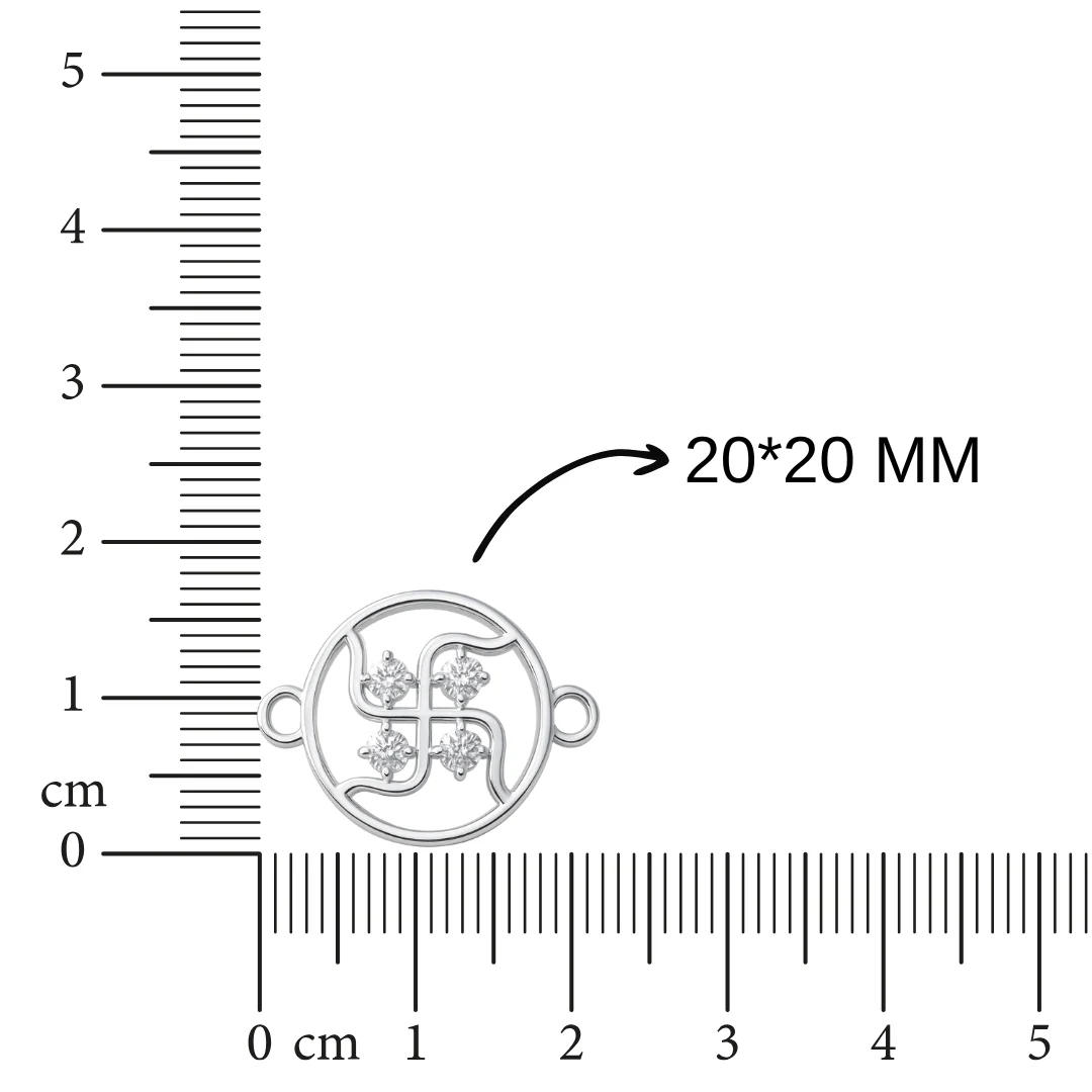 Swastik Diamond Rakhi - Image 6
