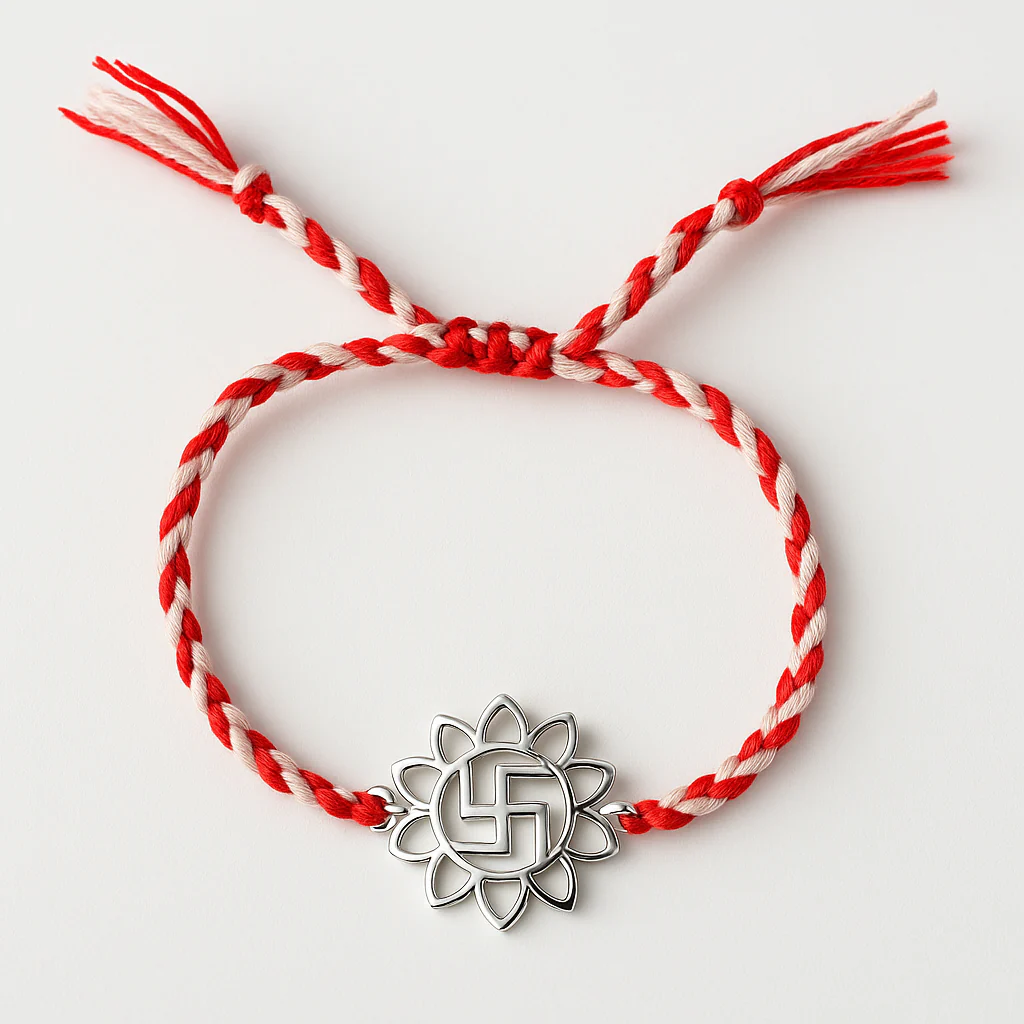 Swastik Flower Rakhi - Image 2