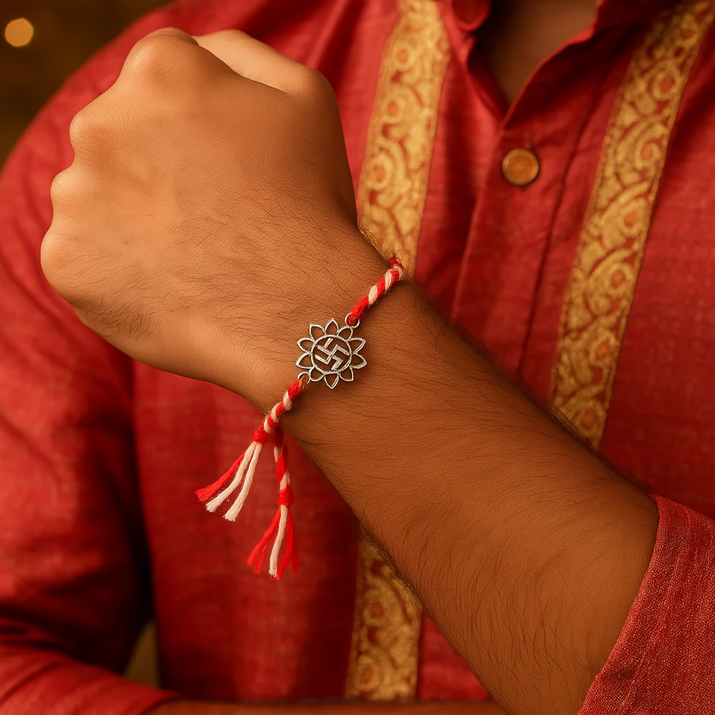 Swastik Flower Rakhi - Image 3