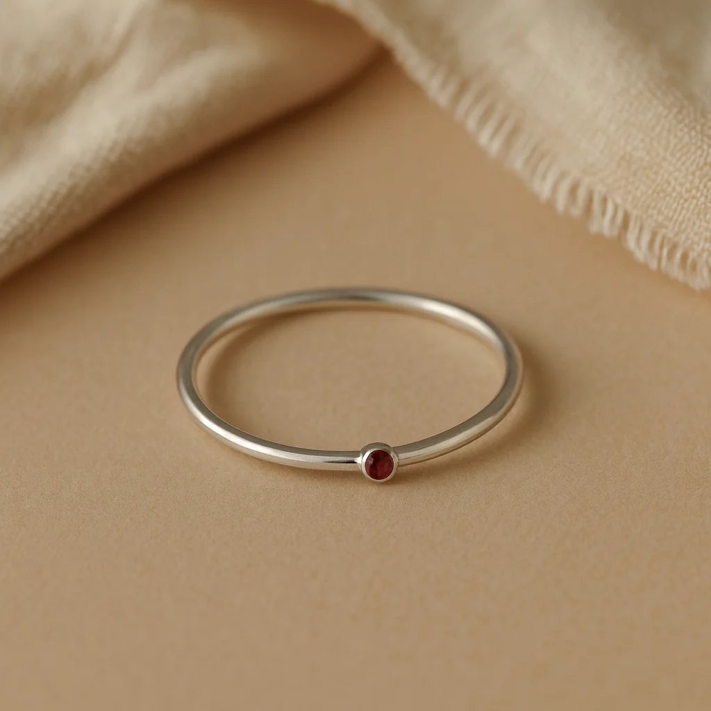 Tiny Birthstone Ring - Image 2
