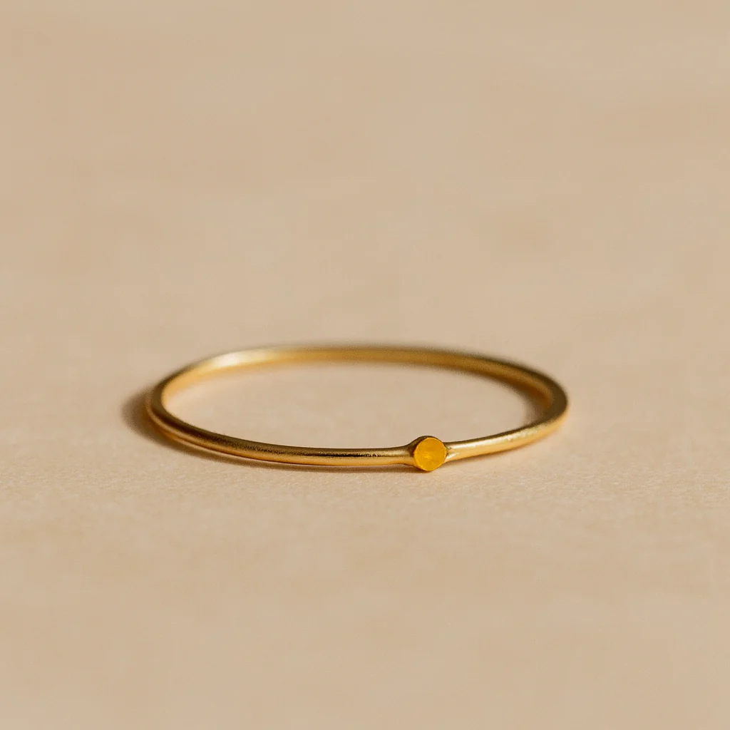 Tiny Birthstone Ring - Image 4