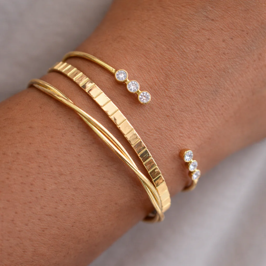 Tri Diamond Cuff