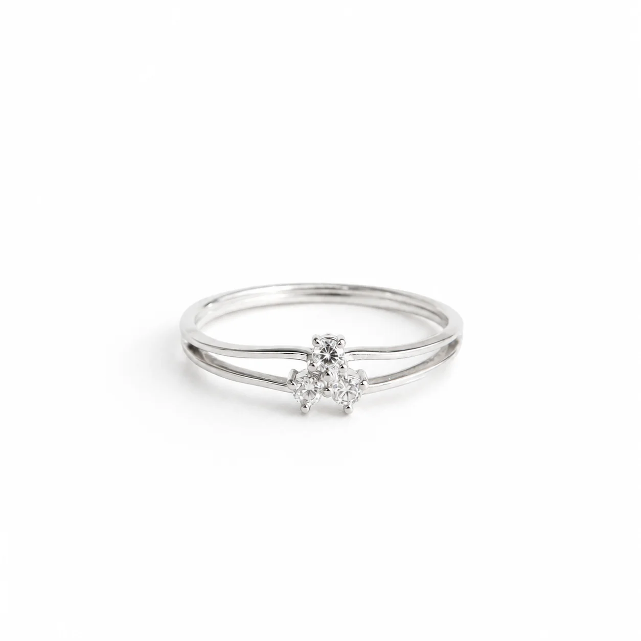 Trinity Bloom CZ Ring - Image 2