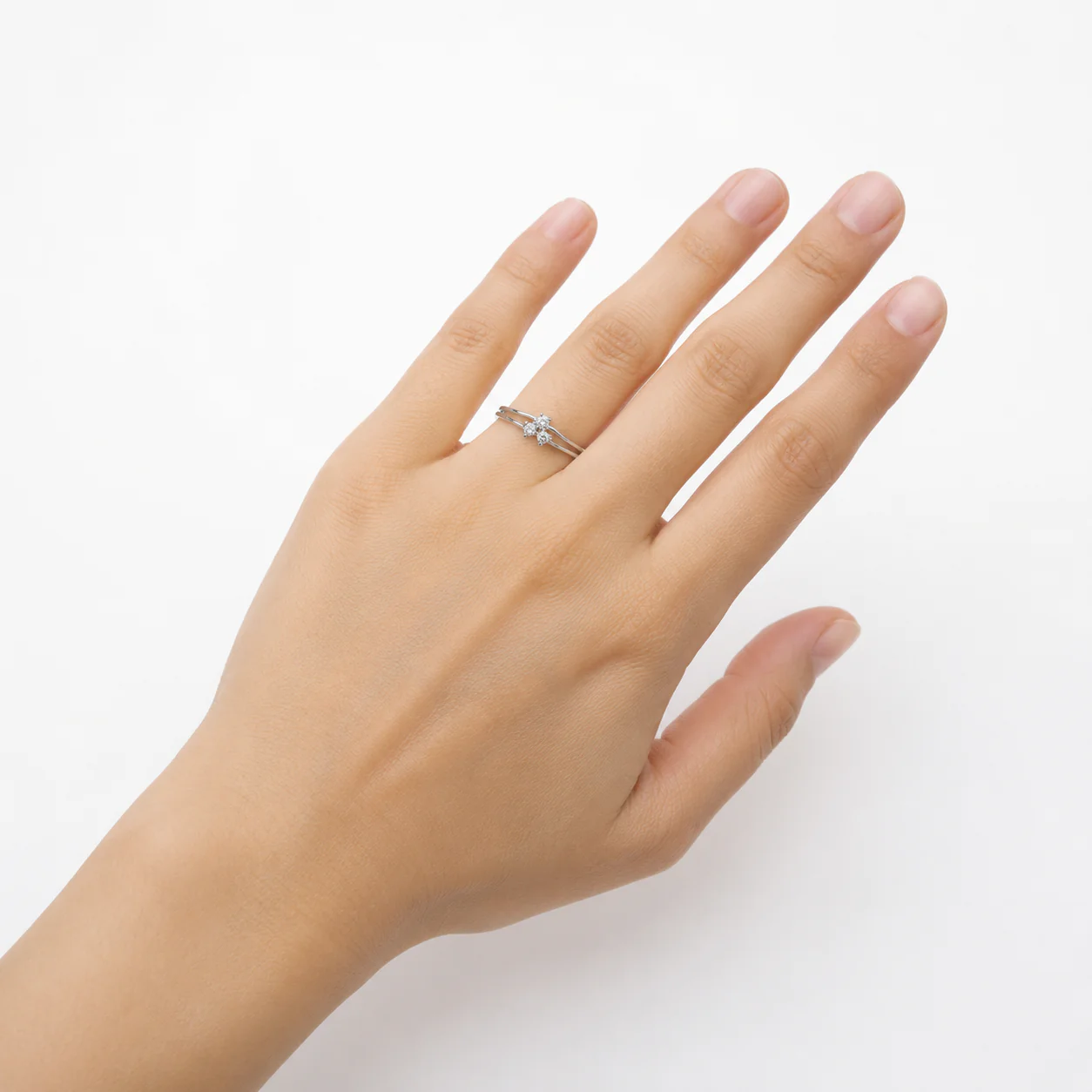Trinity Bloom CZ Ring - Image 4