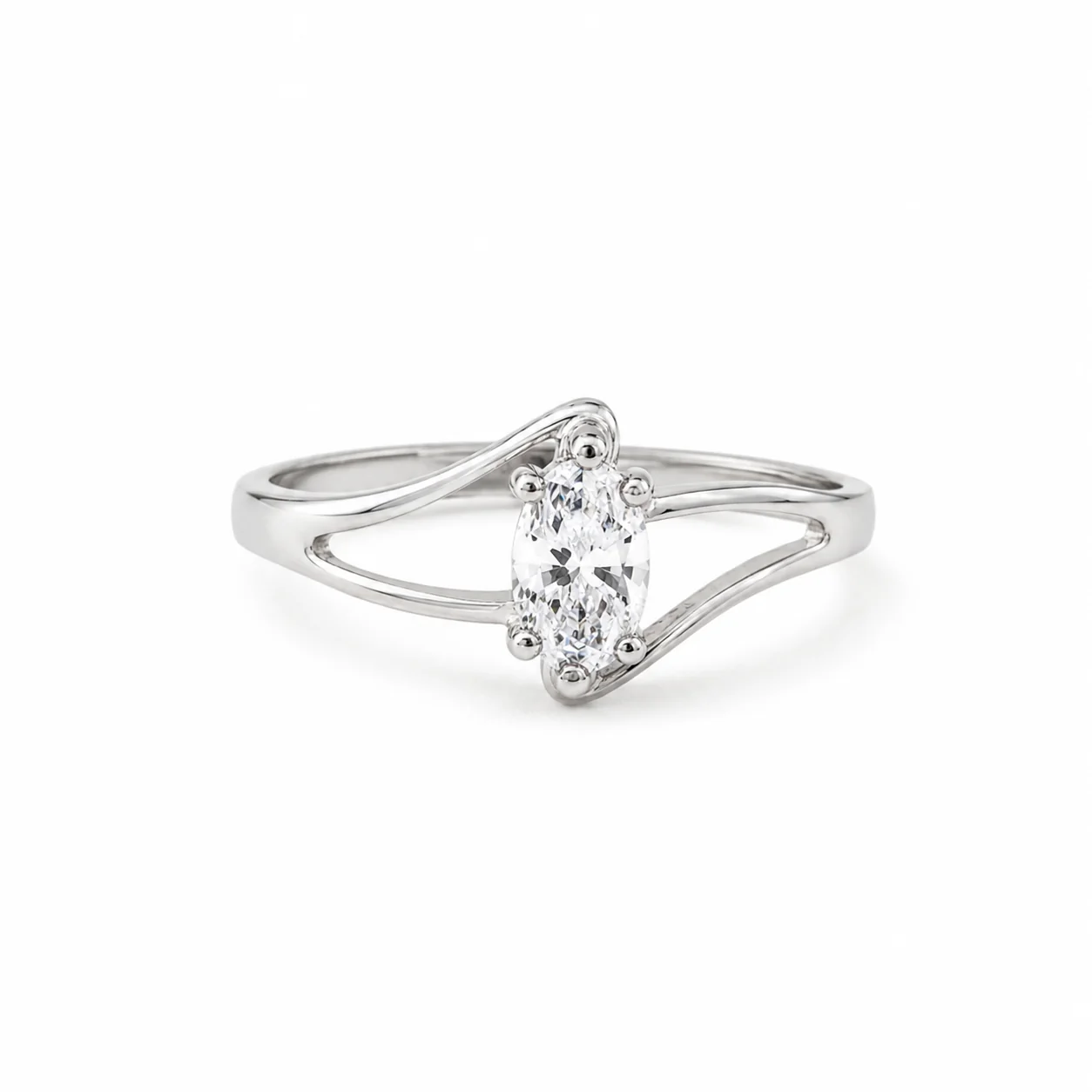 Trinity Solitaire Ring - Image 2