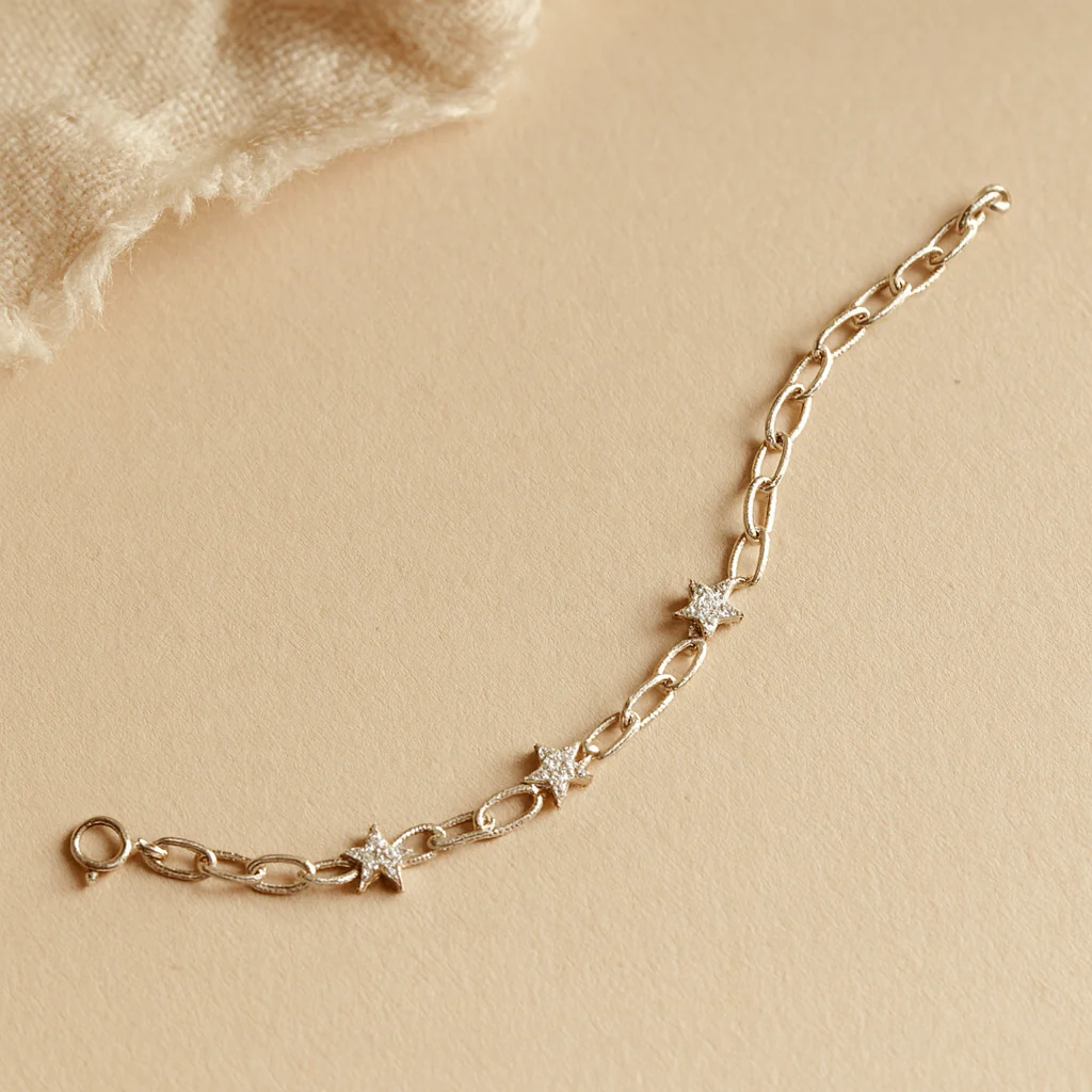 Triple Star Chain Bracelet