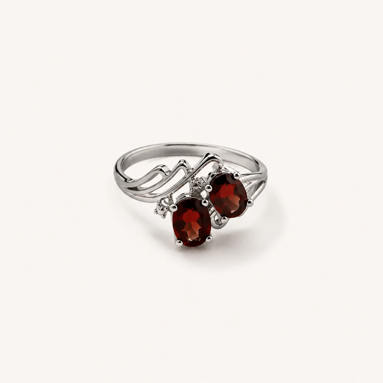 Twin Flame Garnet Ring - Image 4
