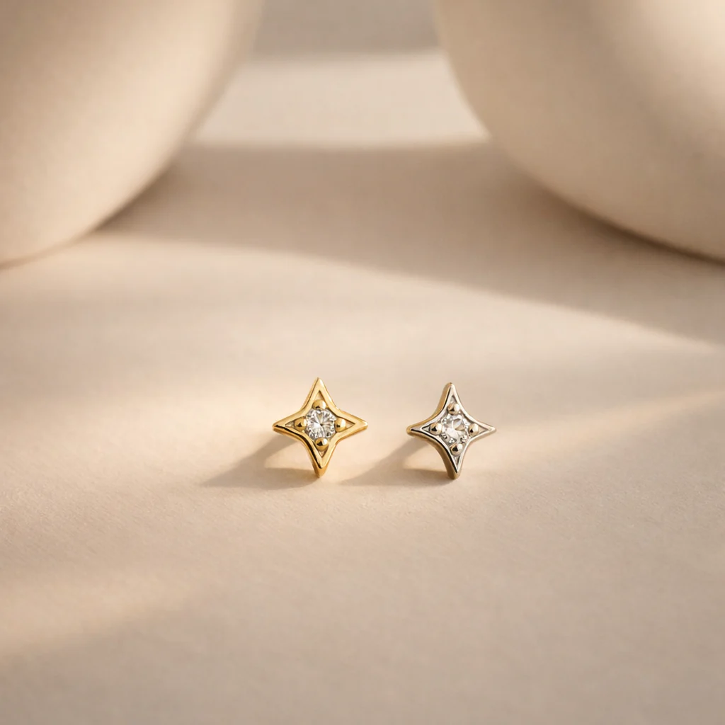 Twinkle Diamond Studs - Image 2