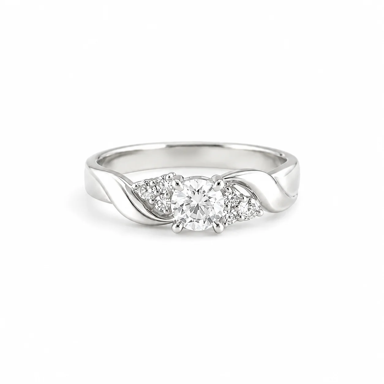Twisted Radiance Solitaire Ring - Image 2