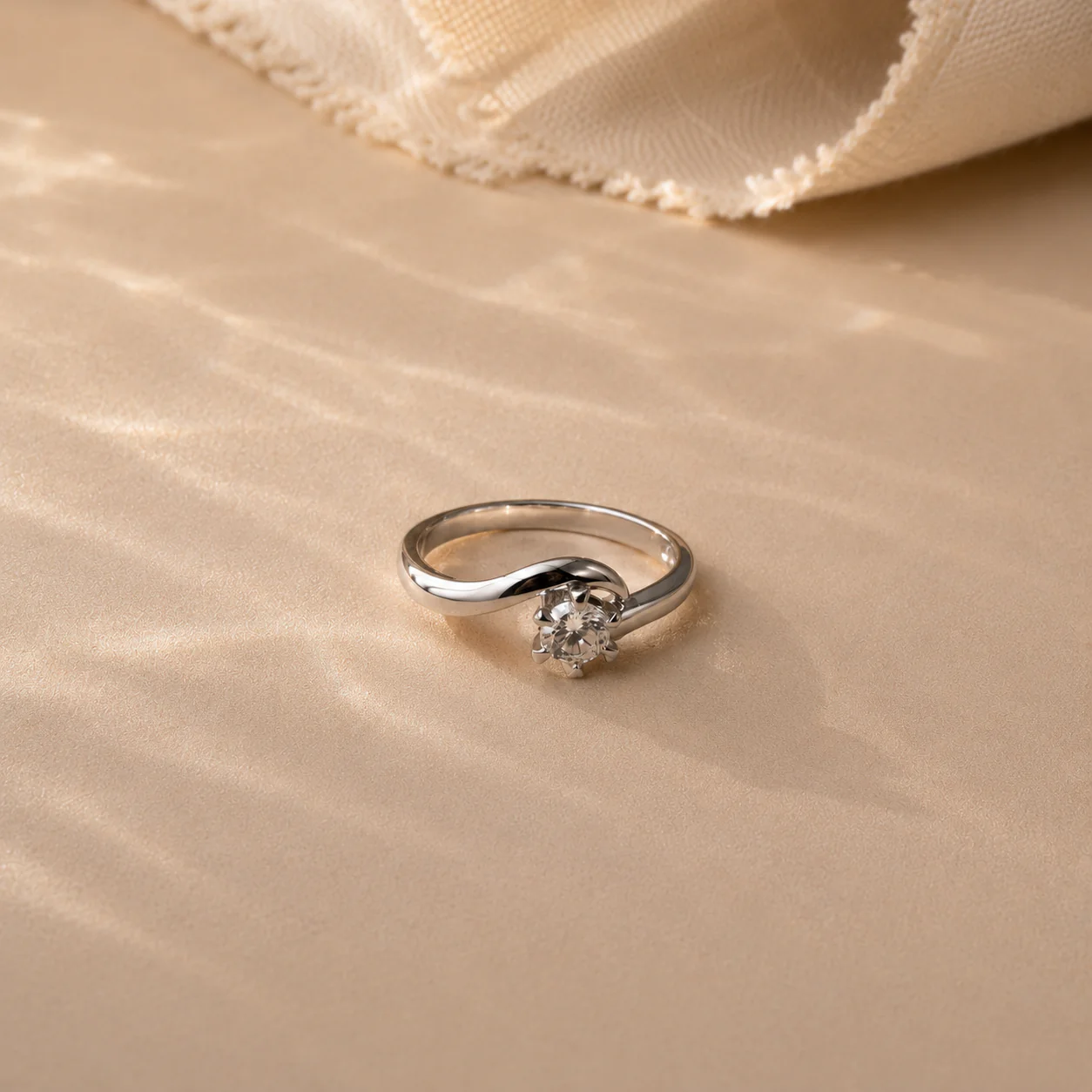 Twisted Solitaire Ring - Image 3