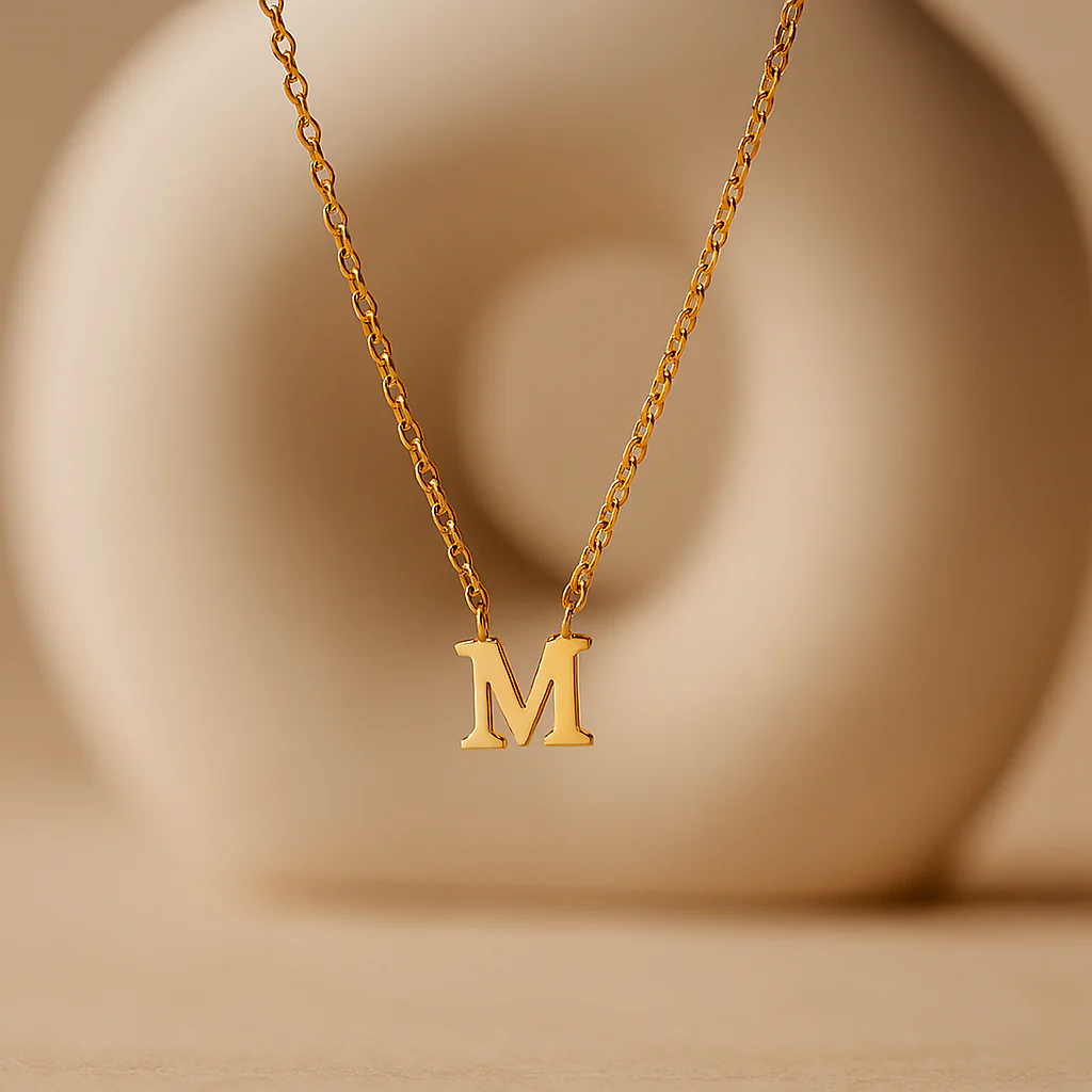 Uppercase Initial Necklace - Image 3