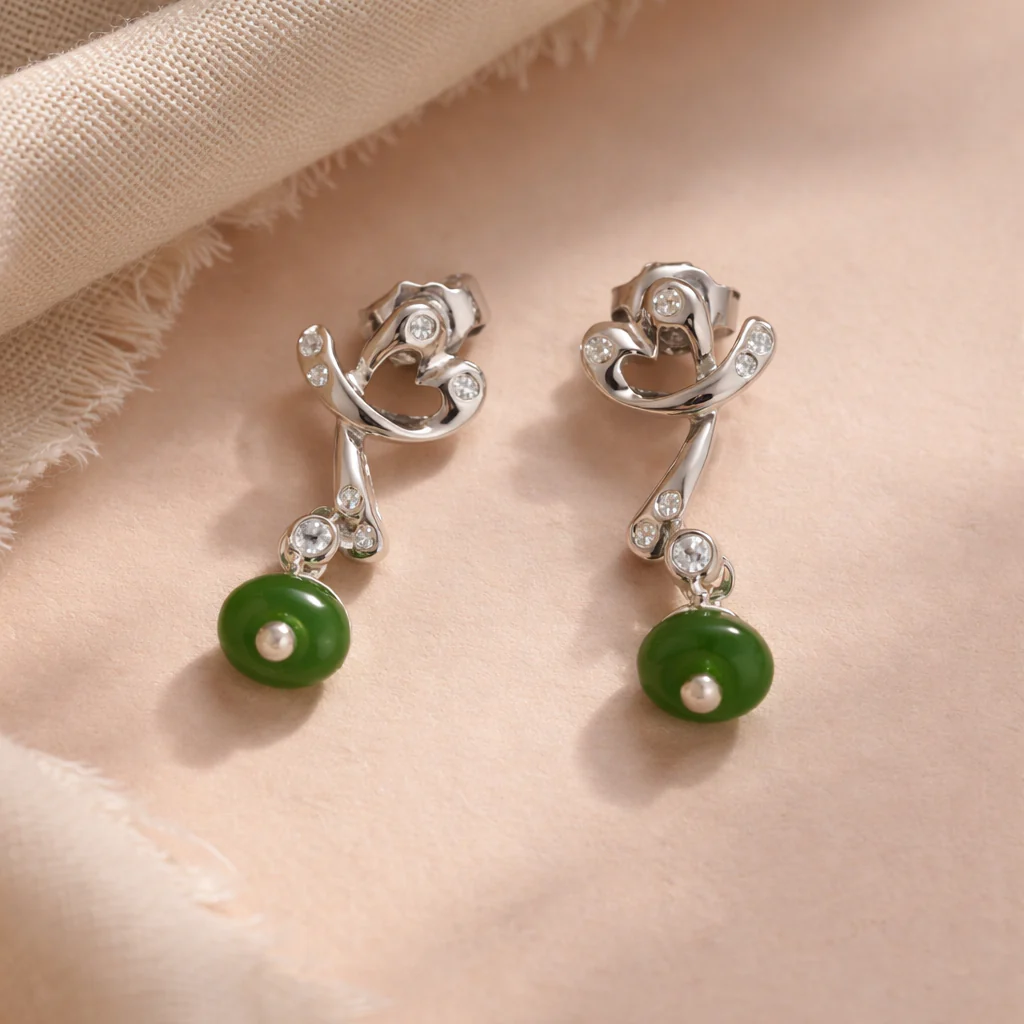 Velour Bloom Earrings - Image 2