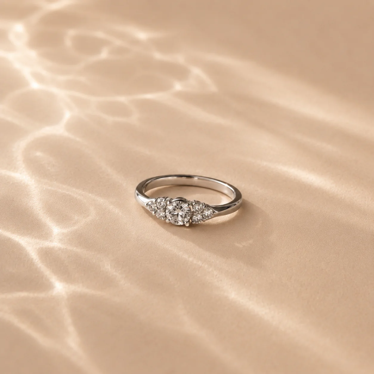 White CZ Cluster Ring - Image 3