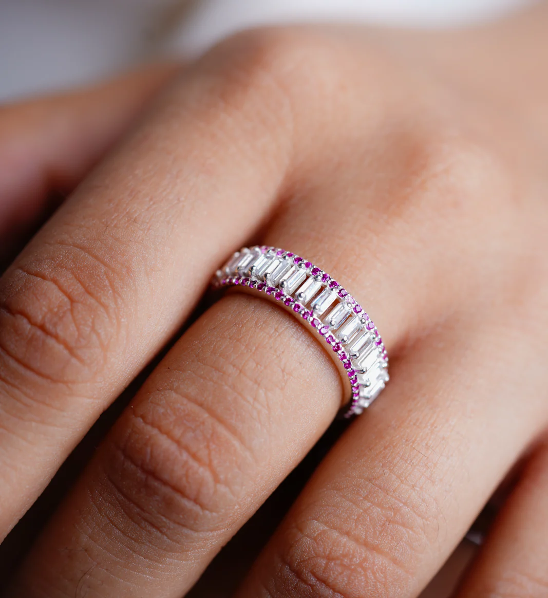White Radiance Eternity Ring - Image 3