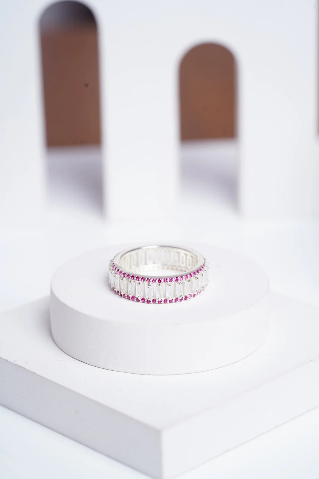 White Radiance Eternity Ring - Image 9