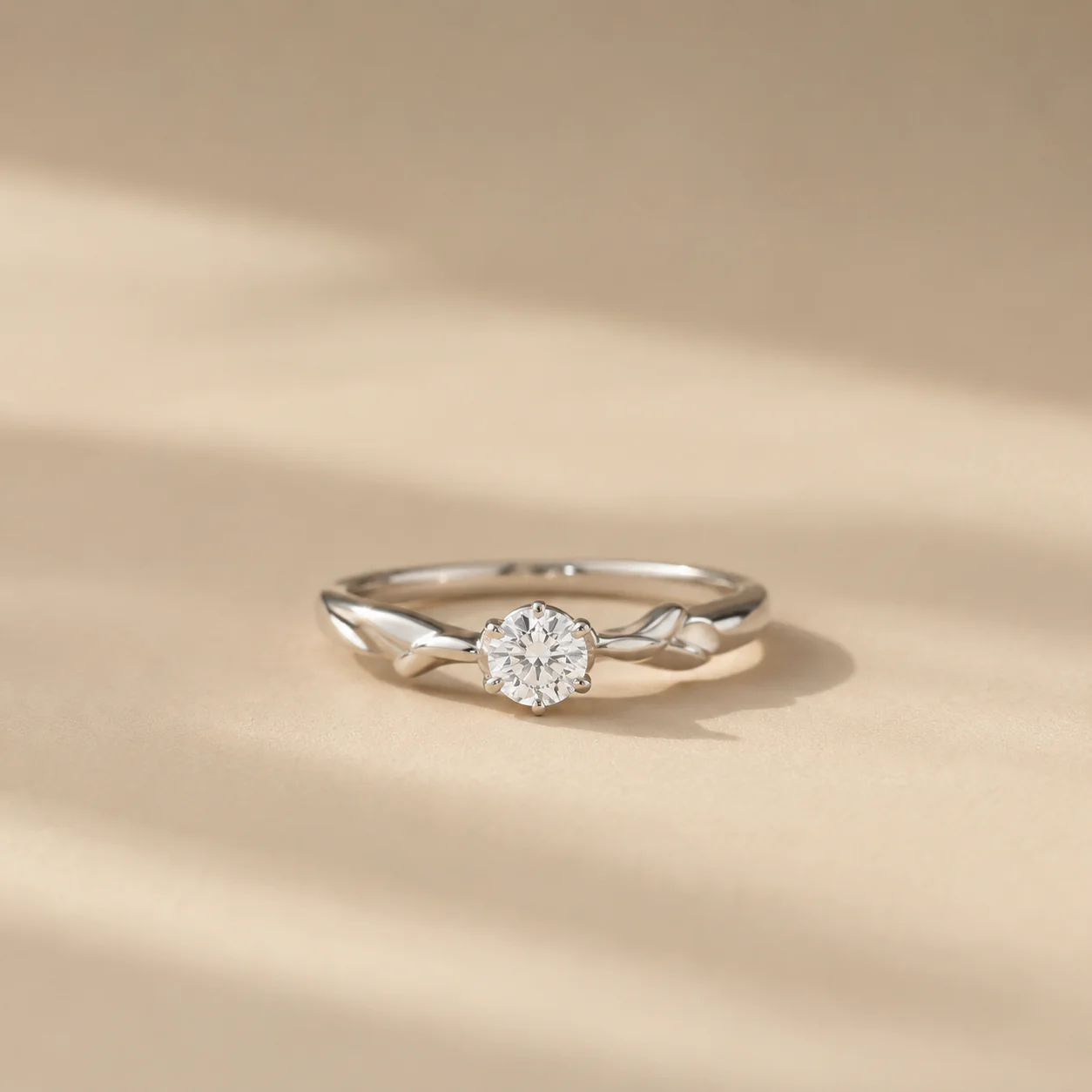Willow Solitaire Ring - Image 2